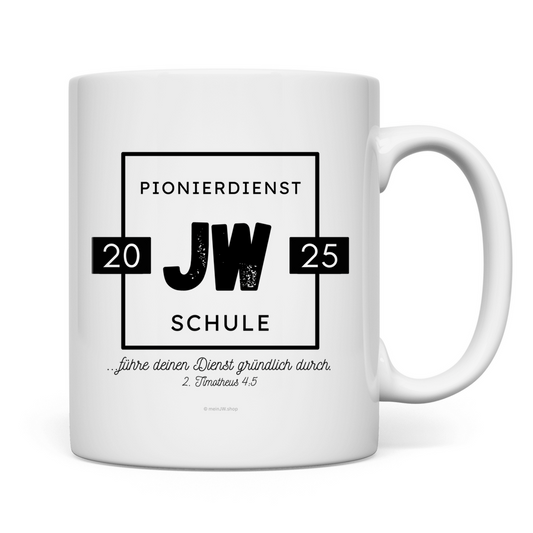 Pionierdienstschule 2025 - JW Tasse - 12 Farben