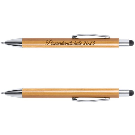 Holz Kugelschreiber mit Touch - Pionierdienstschule - personalisierbar