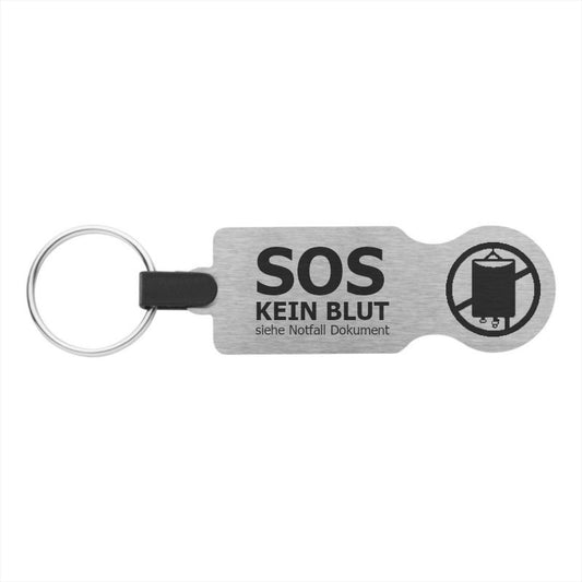 JW Anhänger - für Einkaufswagen mit Gravur - KEIN BLUT