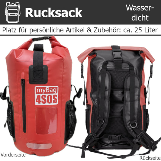 Fluchtrucksack KOMPLETT-40 (Wasserdichter Notfallrucksack)