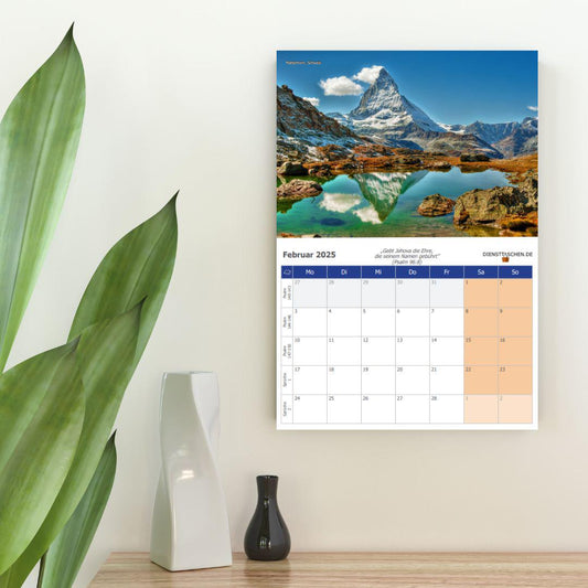 Wandkalender 2025 - mit wöchentlichen Bibelleseprogramm