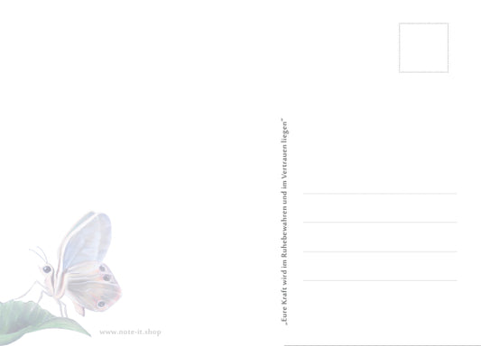 Postkarte - Jahrestext 2021 - Schmetterling