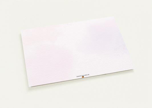 Postkarte zur Taufe - Alles Liebe (Lila)