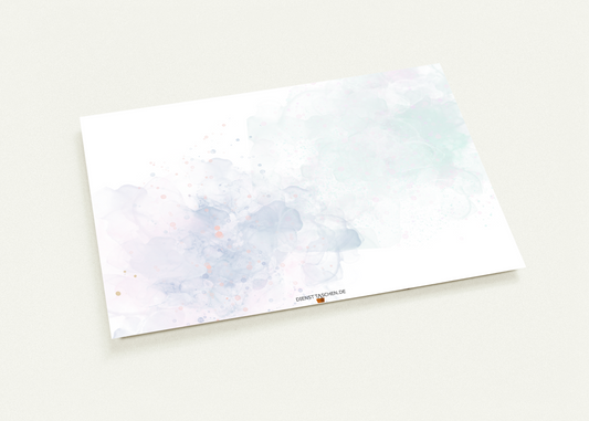 Postkarte zur Taufe - Herzlich Willkommen