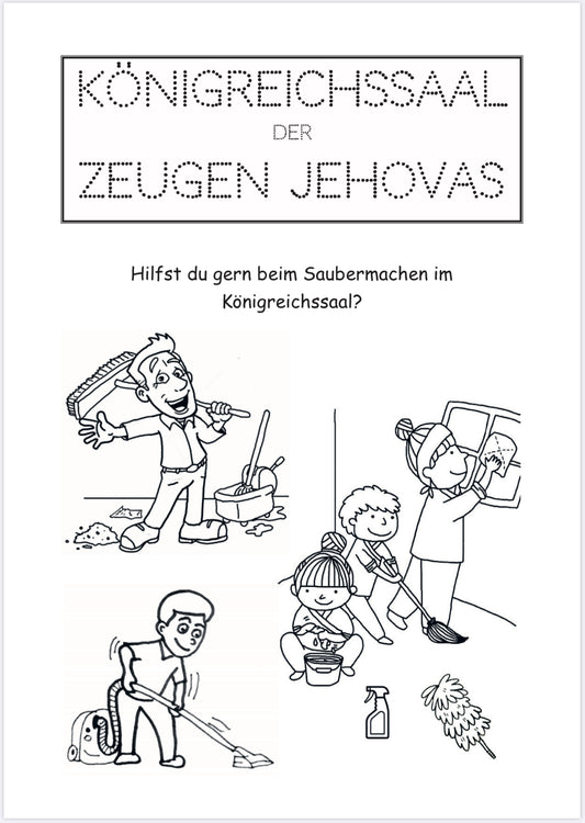 Mein Versammlungs-Arbeitsheft (Kinder Malbuch)