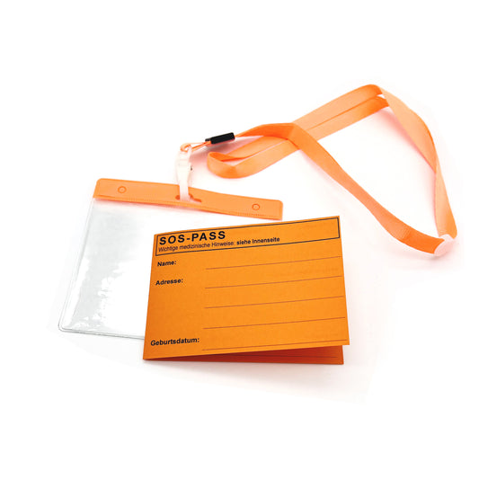 SOS-Pass - Notfall-Ausweis mit Anhänger