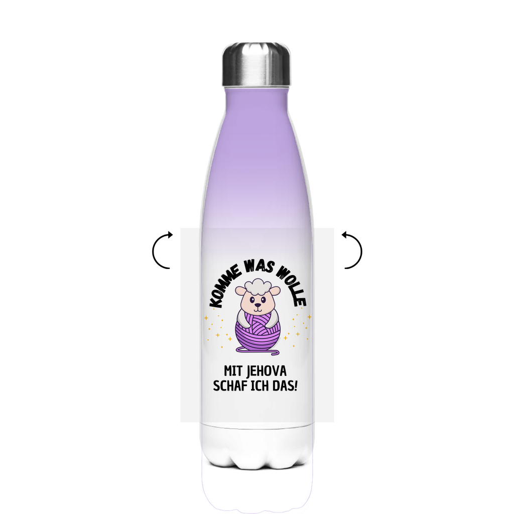 Komme was Wolle - JW Edelstahl-Thermoflasche - 7 Farben