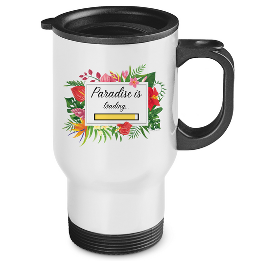 Paradise is loading - JW Edelstahl-Thermobecher - 2 Farben