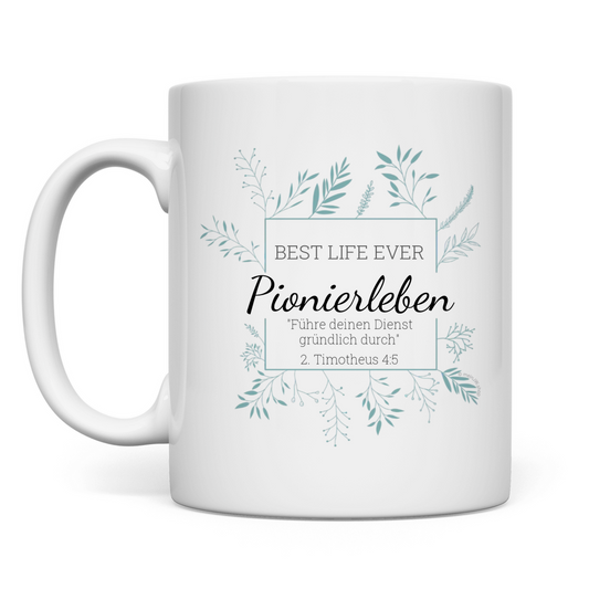 Pionierleben Tasse - JW Tasse Geschenk - Personalisierbar