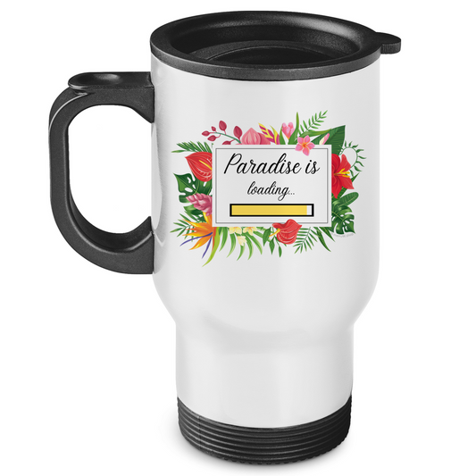 Paradise is loading - JW Edelstahl-Thermobecher - 2 Farben
