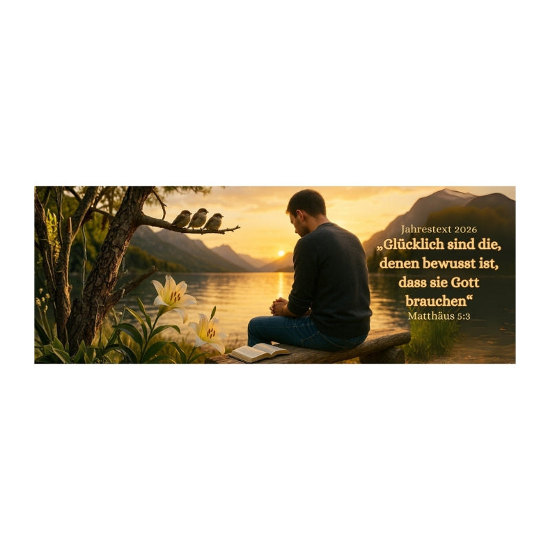 10 Lesezeichen Jahrestext 2026 mit Bibelleseplan