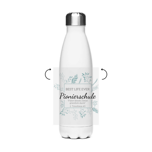 Pionierschule - Best Life Ever - JW Edelstahl-Thermoflasche - Personalisierbar