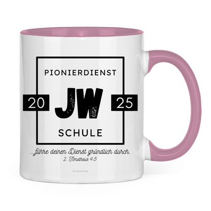 Pionierdienstschule 2025 - JW Tasse - 12 Farben