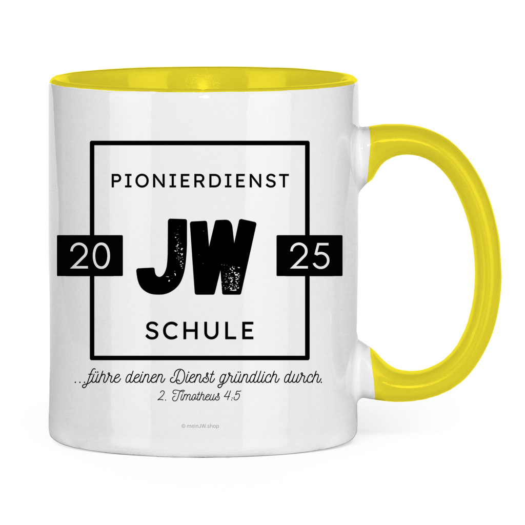 Pionierdienstschule 2025 - JW Tasse - 12 Farben