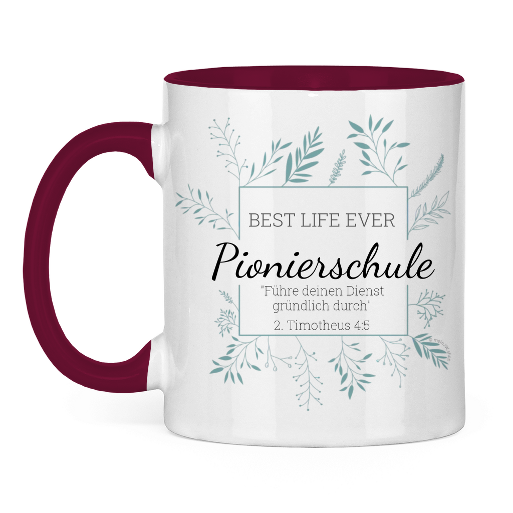 Pionierschule Tasse - JW Geschenk - Personalisierbar