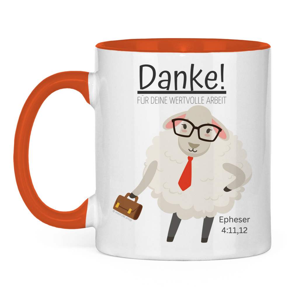 Danke für deine wertvolle Arbeit - JW Tasse - 12 Farben