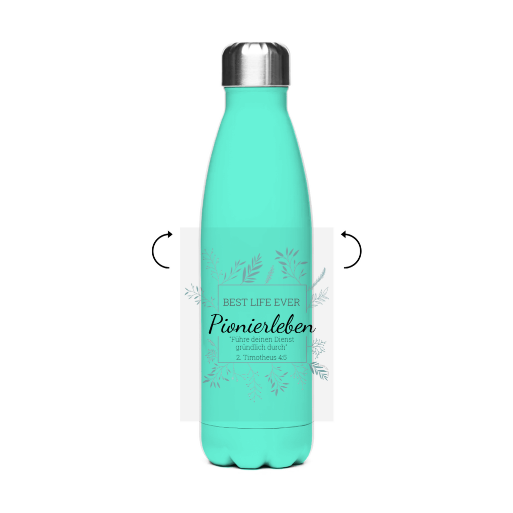 Pionierleben - Best Life Ever - JW Edelstahl-Thermoflasche - Personalisierbar