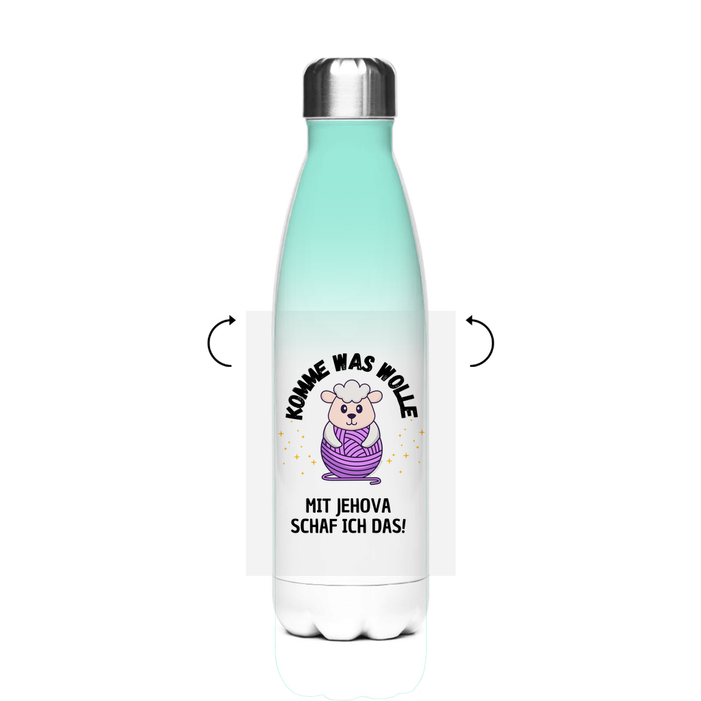 Komme was Wolle - JW Edelstahl-Thermoflasche - 7 Farben