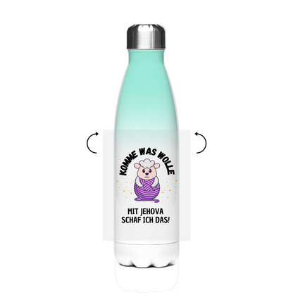 Komme was Wolle - JW Edelstahl-Thermoflasche - 7 Farben