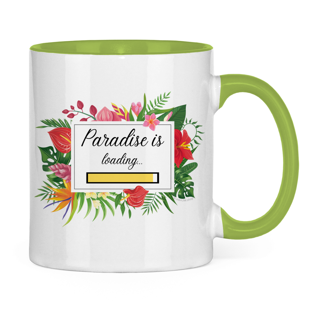 Paradise is loading - JW Tasse Geschenk -  12 Farben