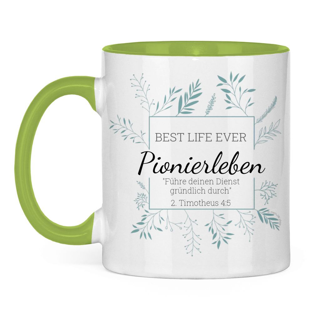 Pionierleben Tasse - JW Tasse Geschenk - Personalisierbar
