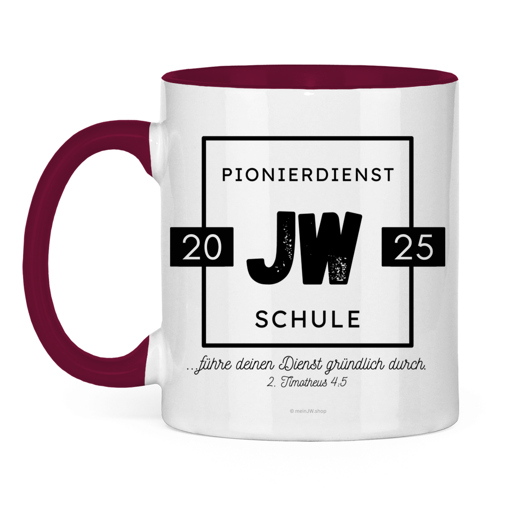 Pionierdienstschule 2025 - JW Tasse - 12 Farben