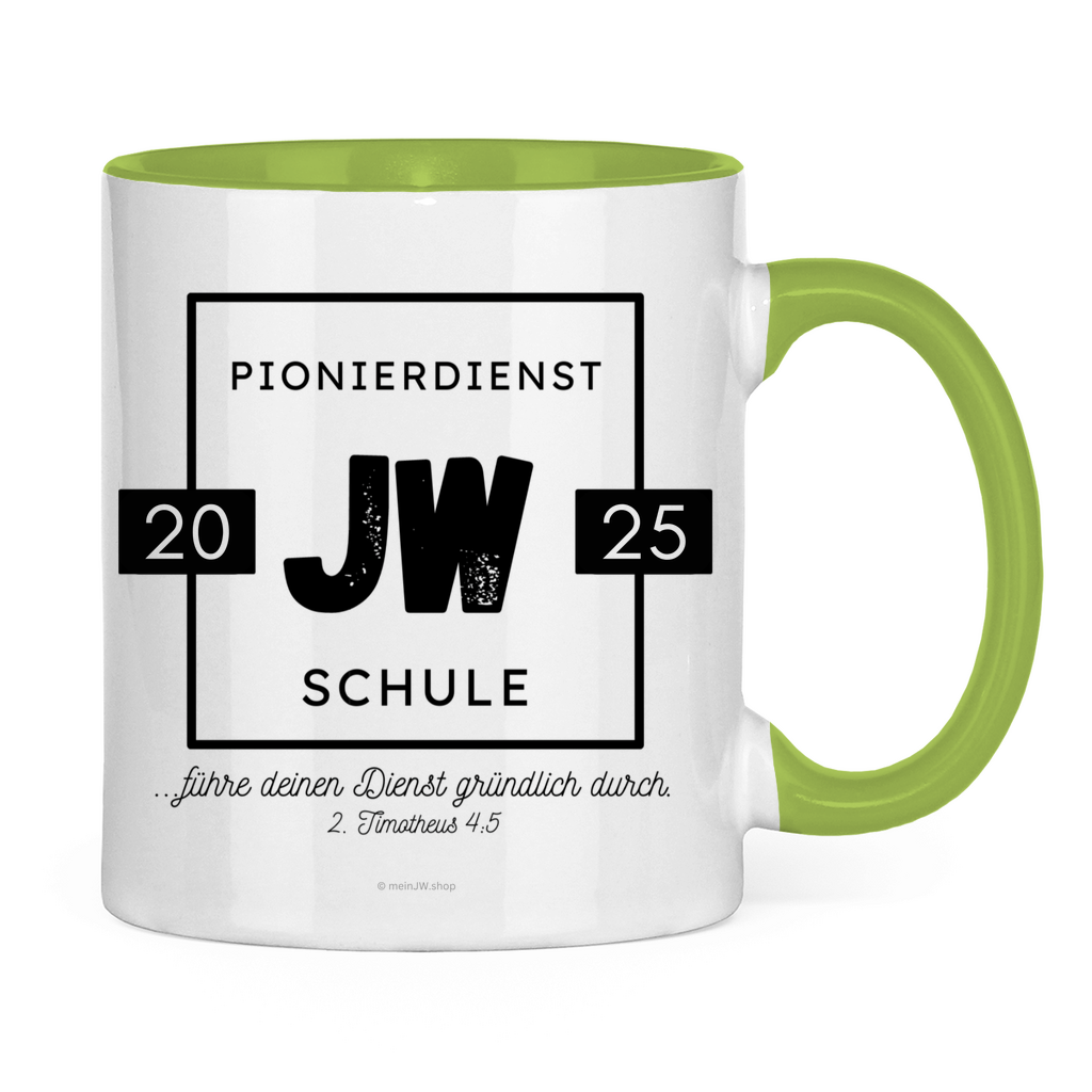 Pionierdienstschule 2025 - JW Tasse - 12 Farben