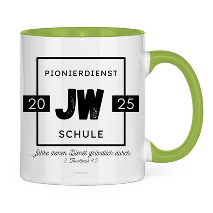 Pionierdienstschule 2025 - JW Tasse - 12 Farben