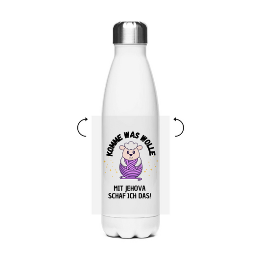 Komme was Wolle - JW Edelstahl-Thermoflasche - 7 Farben