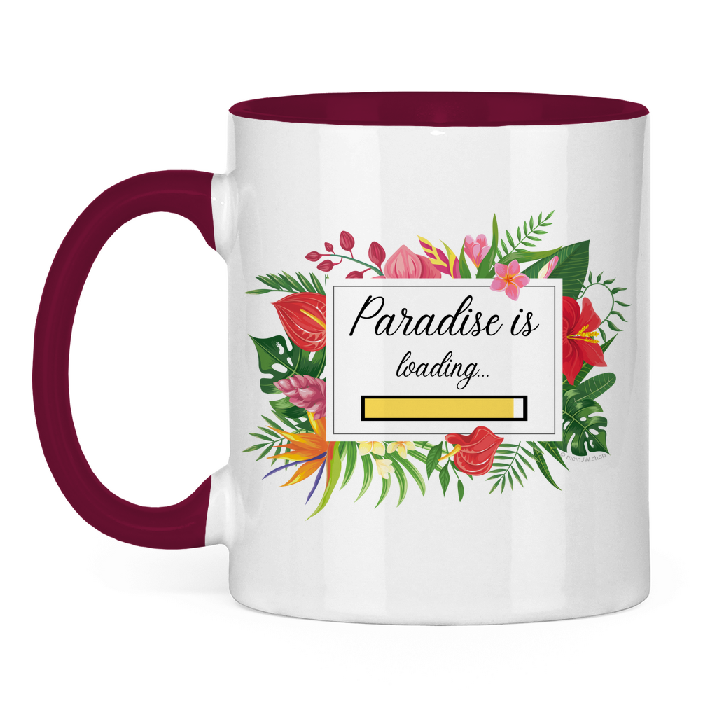 Paradise is loading - JW Tasse Geschenk -  12 Farben