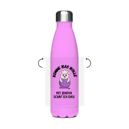 Komme was Wolle - JW Edelstahl-Thermoflasche - 7 Farben