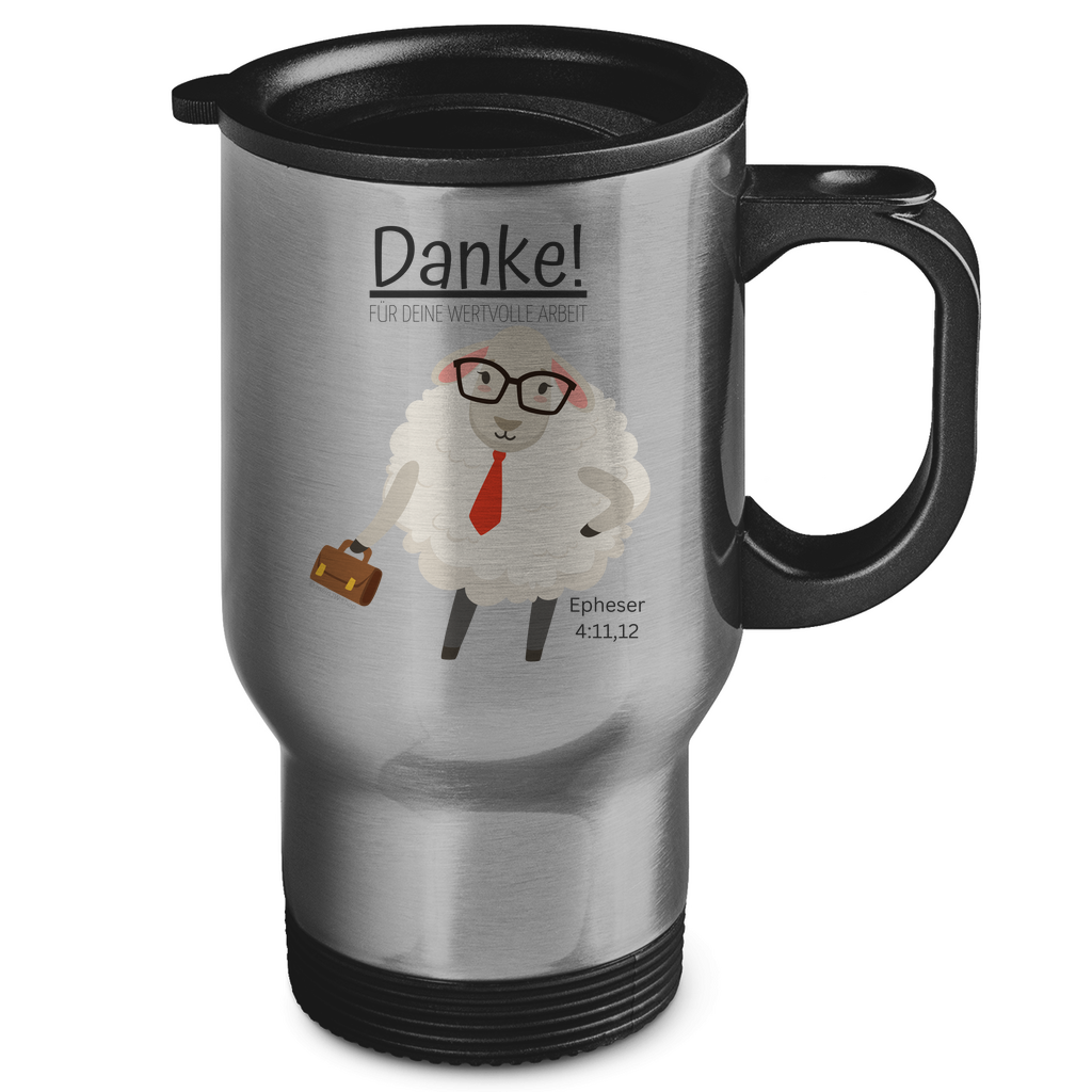 Danke für deine wertvolle Arbeit - JW Edelstahl-Thermobecher - 2 Farben