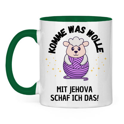 Komme was wolle - JW Tasse Geschenk - 12 Farben