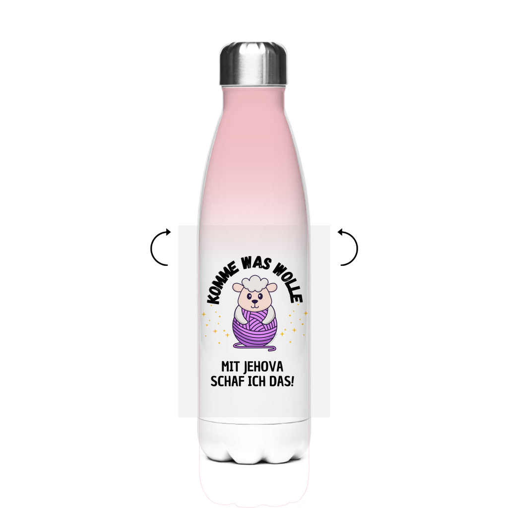 Komme was Wolle - JW Edelstahl-Thermoflasche - 7 Farben