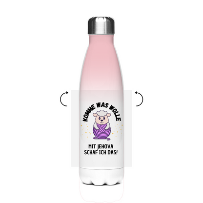 Komme was Wolle - JW Edelstahl-Thermoflasche - 7 Farben