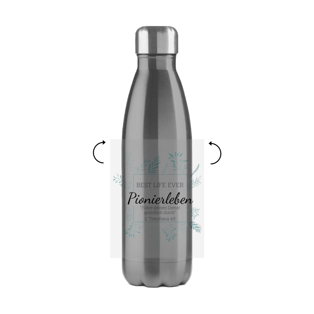 Pionierleben - Best Life Ever - JW Edelstahl-Thermoflasche - Personalisierbar