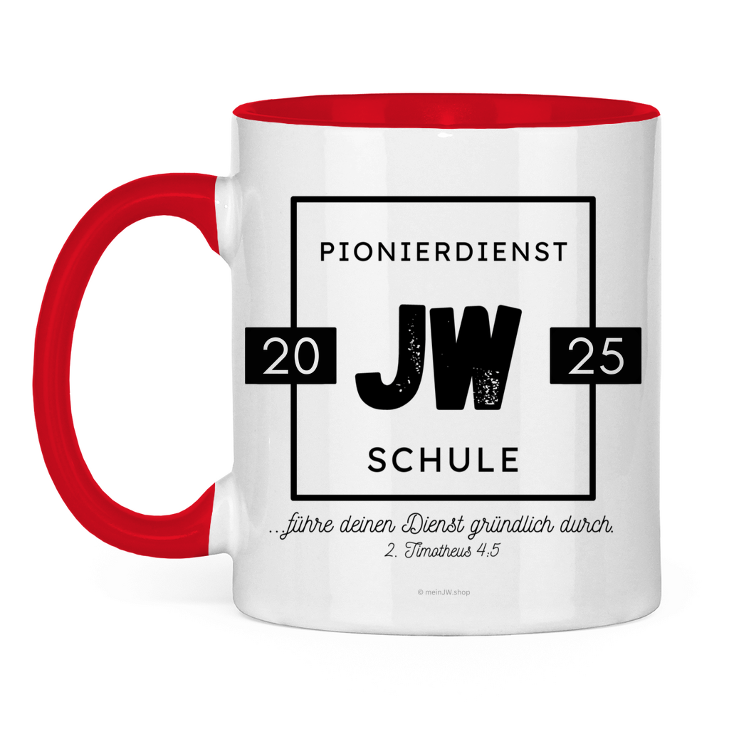 Pionierdienstschule 2025 - JW Tasse - 12 Farben