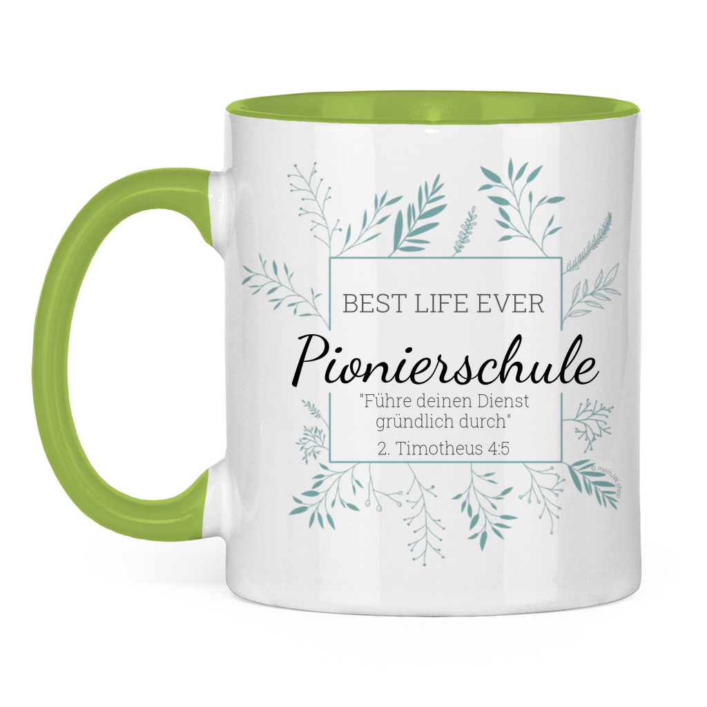 Pionierschule Tasse - JW Geschenk - Personalisierbar