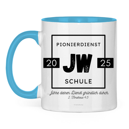 Pionierdienstschule 2025 - JW Tasse - 12 Farben