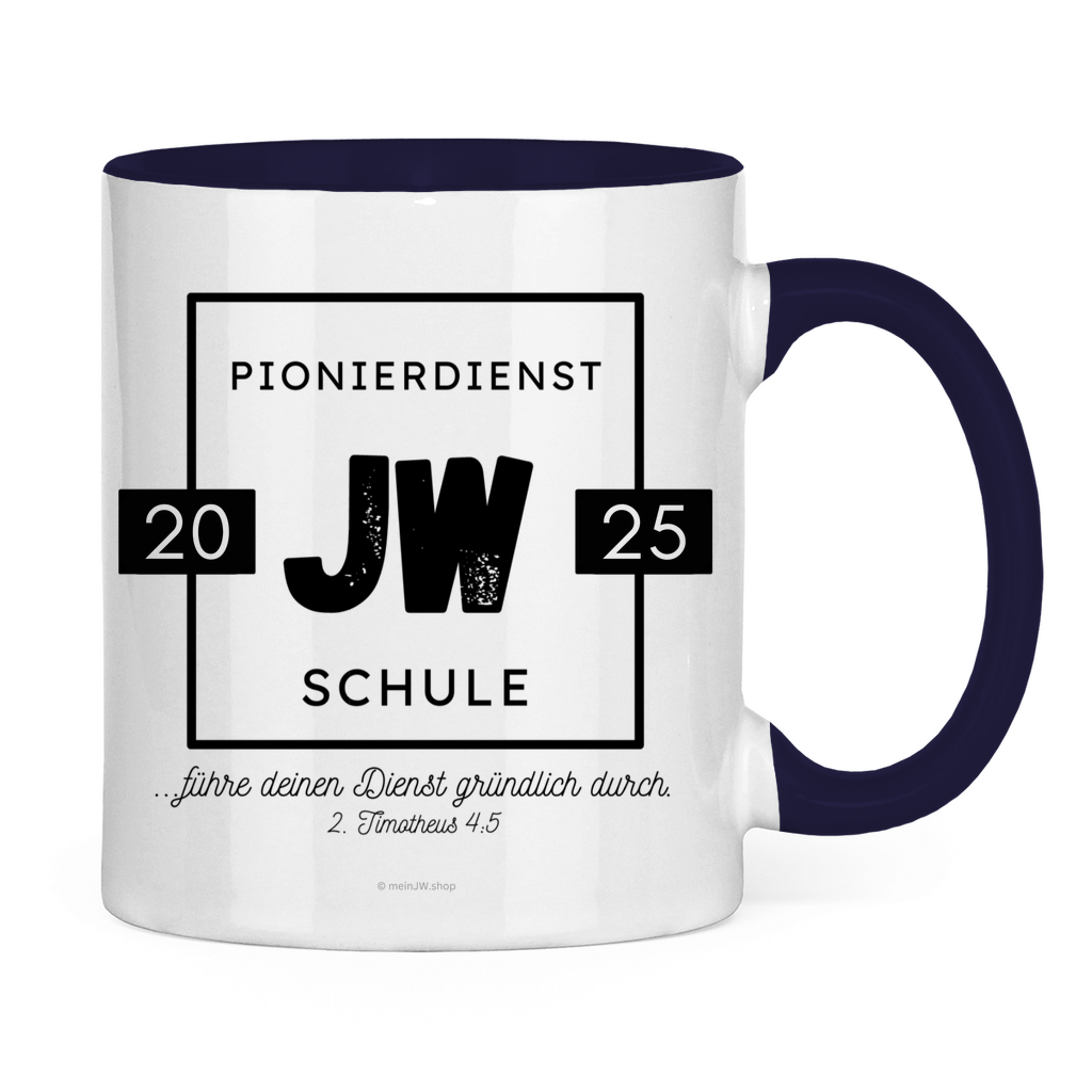 Pionierdienstschule 2025 - JW Tasse - 12 Farben