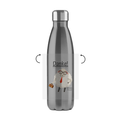 Danke für deine wertvolle Arbeit - JW Edelstahl-Thermoflasche - 7 Farben