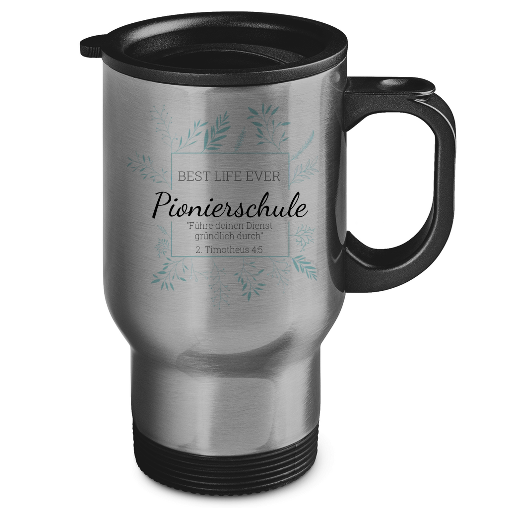 Pionierschule - Best Life Ever - JW Edelstahl-Thermobecher - Personalisierbar