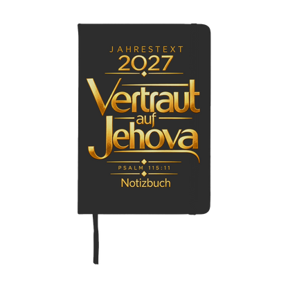 JW Notizbuch mit Jahrestext 2027 - Vertraut auf Jehova