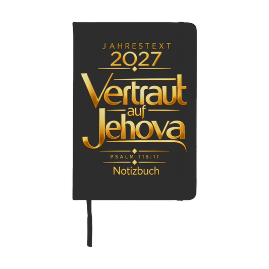 JW Notizbuch mit Jahrestext 2027 - Vertraut auf Jehova
