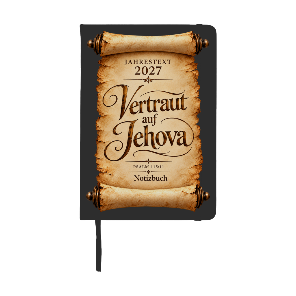 JW Notizbuch mit Jahrestext 2027 - Buchrolle