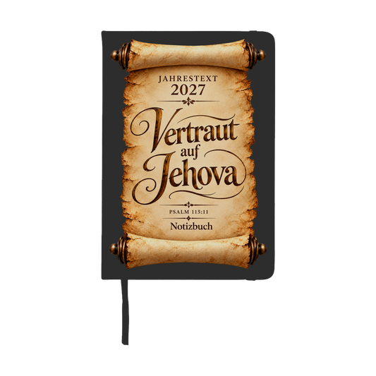 JW Notizbuch mit Jahrestext 2027 - Buchrolle