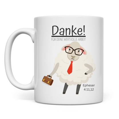 Danke für deine wertvolle Arbeit - JW Tasse - 12 Farben