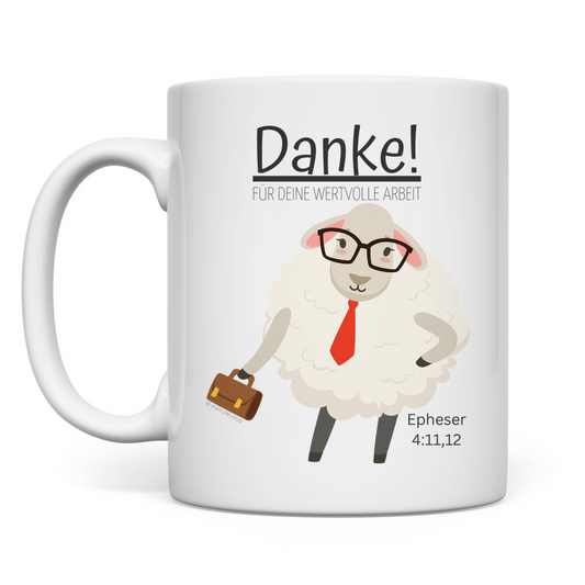 Danke für deine wertvolle Arbeit - JW Tasse - 12 Farben
