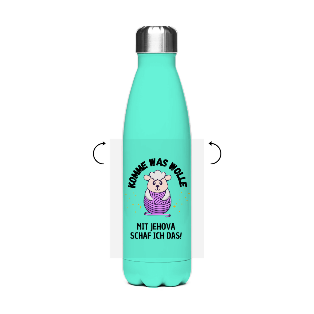 Komme was Wolle - JW Edelstahl-Thermoflasche - 7 Farben