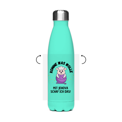 Komme was Wolle - JW Edelstahl-Thermoflasche - 7 Farben